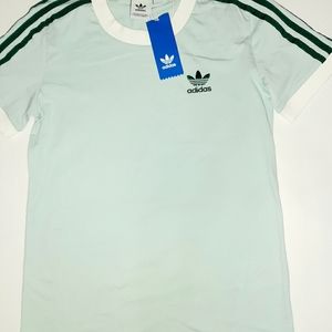 Womens xs adidas 3 stripe crew neck shirt